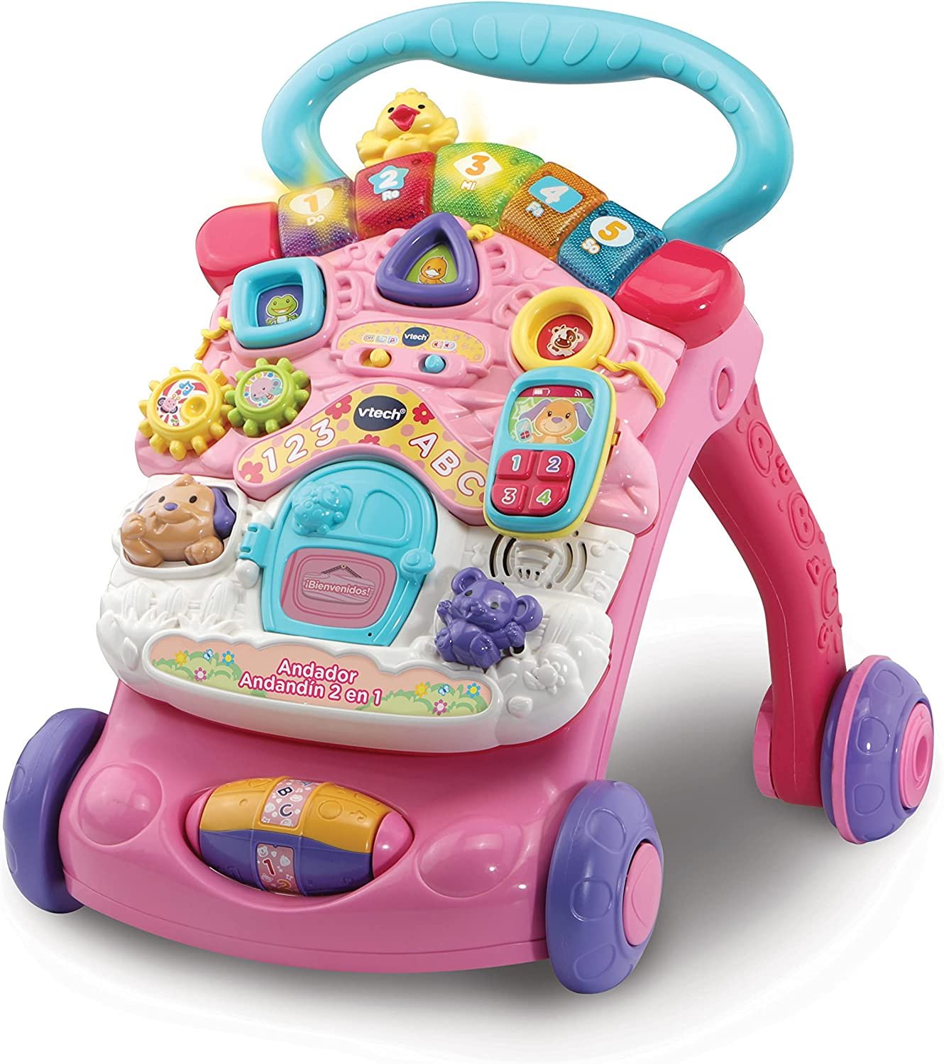 Apoiador / Andador de Atividades Com Luzes E Sons - Vtech (Rosa)